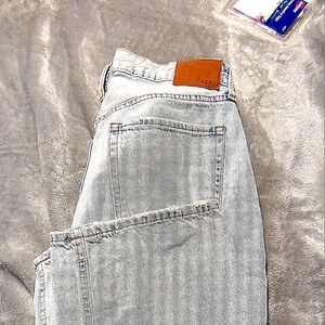 Aero Light Wash Denim Jeans factory distressed